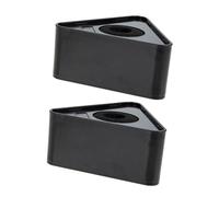FUNOMOCYA Supporto Triangolare Microfono Abs Durevole Logo Interviste Giornalista Portatile 2 Pz