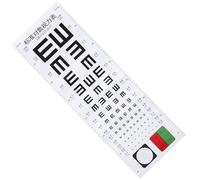 FUNOMOCYA Tabella Test Vista in Plastica Resistente Riutilizzabile per Misurazione Acuità Visiva Distanza Ravvicinata Grafico Oculistico per Casa Scuola e Ambulatorio