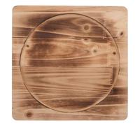 FUNOMOCYA Tappetino Isolante Termico in Legno 30 Cm per Barbecue e Stufa a Legna, Supporto Resistente al Calore Funzione Antincendio, per Uso Esterno su Tavoli e Piani di Lavoro