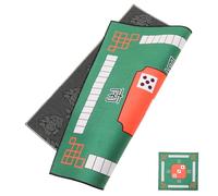FUNOMOCYA Tappetino Mahjong Antiscivolo Quadrato in Gomma Spessa, Copertura Tavolo da Gioco Silenziosa per Poker, Domino e Mahjong, per Casa, Hotel e Ufficio, 1 Pezzo Verde