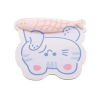 FUNOMOCYA Tappetino per Mouse a Forma di Pesce Koi con Poggiapolsi Ergonomico Antiscivolo Sottomano da Scrivania per Ufficio Protezione da Graffi e Comfort Polso