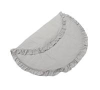 FUNOMOCYA Tappetino Rotondo per Ragazzo Ragazza in Materiale Confortevole e Sicuro Tappeto da Gioco e Gattonare per Comfort Eccellente per Ragazzi e Ragazze Colore Grigio