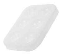 FUNOMOCYA Tavolozza Bianca per Pittura ad Acquerello in Silicone Portatile 6 Scomparti Riutilizzabile per Artisti e Pittori