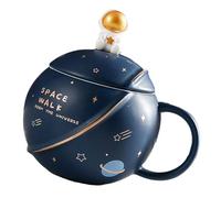 FUNOMOCYA Tazza da Astronauta Creativa in Ceramica Blu Multi-funzionale a Forma di Globo, per Ufficio e Hotel, Design Bello e Originale Stili multipli