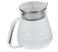 FUNOMOCYA Teiera Vetro Borosilicato da Piccola Teiera per Tè Fiori e Frutta Infusore per Tè Loose Design per Tavolo per Inaugurazione
