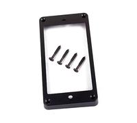 FUNOMOCYA Telaio Humbucker Piatto in Nero per Chitarra Elettrica con Anello e 4 Viti Pickup a Doppia Bobina per Accessori Musicali
