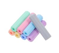 FUNOMOCYA Topper Masticabili per Matite in Silicone Arcobaleno, 8 Pezzi, Coprimatite Sensoriali Morbidi e Flessibili per Bambini, Supporto per Concentrazione e Sviluppo Motorio Orale