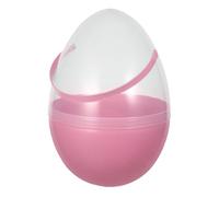 FUNOMOCYA Uova di Pasqua Giganti Trasparenti da 25 Cm con Manico, Contenitori Riempibili per Giochi e Decorazioni Pasquali, Cestino Pasquale Oversize per Attività Creative