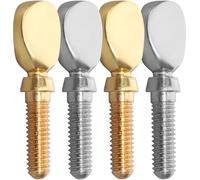FUNOMOCYA Viti di Legatura per Sassofono 4 Pezzi, Viti di Serraggio del Collo per Sax Soprano Contralto Tenore, Accessori per Strumenti a Fiato Meccanismo Manuale e Finitura Oro e Argento