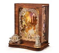 FUNPOLA Puzzle 3D LED Cenerentola - Modello Libro delle Fiabe in Legno DIY con Illuminazione, Kit di Montaggio Artistico da Esposizione, Decorazione Creativa per Adolescenti e Adulti (14+)