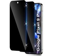 Funrae 2 PCS Privacy Pellicola Protettiva per Google Pixel 9/Google Pixel 9 Pro, Anti Spy Vetro Temperato Film, Durezza 9H Protezione Schermo Anti-Graffio Anti-Spia Anti-Peeping Screen Protector