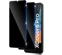 Funrae 2 PCS Privacy Pellicola Protettiva per Samsung Galaxy Xcover 6 Pro 5G, Anti Spy Vetro Temperato Film, Durezza 9H Protezione Schermo Anti-Graffio Anti-Spia Anti-Peeping Screen Protector