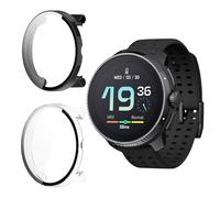 Funrae Custodia Compatibile con Suunto Race [2 Pezzi], Cover Protettiva Telaio Rigida PC [Con Vetro Temperato] HD Clear Anti-Graffio Protezione Case - Trasparente&Nero