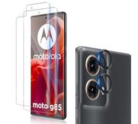 Funrae Pellicola Vetro Temperato per Motorola Moto g85 5G, con Protezione Lente Fotocamera [2+1 PCS], 0,33mm Ultra Trasparente [Durezza 9H ] Protezione Schermo Pellicola Protettiva