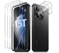 Funrae Pellicola Vetro Temperato per Xiaomi Mi 15T 5G, 3 Pezzi Pellicola Fotocamera e 3 Pezzi Pellicola Protettiva, 9H HD Anti Graffi Trasparente Fotocamera Protezione Schermo