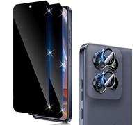 Funrae Privacy Pellicola Vetro Temperato per Motorola Moto Edge 50 Neo 5G, con Protezione Lente Fotocamera [2+1 PCS], 0,33mm Anti Spy [Durezza 9H ] Anti-Spia Protezione Schermo Pellicola Protettiva