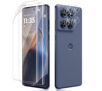 Funrae TPU Flessibile Pellicola Compatibile per Motorola Moto Edge 60 Fusion, 2 PCS Pellicola Salvaschermo e 2 PCS Protezione Lente Fotocamera, [AntiGraffio] [Senza Bolle] [Facile da Installare]