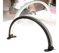 Lampada a LED a mezza luna 22in, Lampada da scrivania per unghie a mezza luna, Lampada da occhio-caringtable LED 30W 2700-6500K Tre colori regolabili luminosità luce ciglia per SPA, Nail Art,Nero