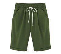 FUNRKLI Pantaloncini Sportivi Oversize Estivi da Donna, Pantaloni Harem Larghi sopra Il Ginocchio, Pantaloncini Casual sottil