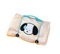 FUNSEED Borsa cosmetica da donna, borsa organizer multiuso pieghevole in nylon, borsa da viaggio portatile di grande capacità, Multicolore, Small, Arancione
