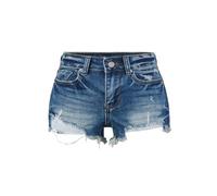 FUNSEED Pantaloncini in denim da donna, estivi a vita bassa, pantaloncini in jeans tagliati fuori, vintage, sexy, aderenti, abbigliamento da spiaggia per vacanze, Blu scuro, S