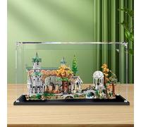 Funshake Teca per Lego 10316 Icons Il Signore degli Anelli: Gran Burrone, A Prova di Polvere Vetrina in Acrilico Plexiglas Acrylic Display Case ( Non Incluso Modello )