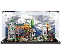 Funshake Teca per Lego 10316 Icons Il Signore degli Anelli: Gran Burrone, A Prova di Polvere Vetrina in Acrilico Plexiglas Acrylic Display Case ( Non Incluso Modello )