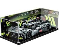 Funshake Teca per Lego 42156 Technic Peugeot 9X8 24H Le Mans Hybrid Hypercar, A Prova di Polvere Vetrina in Acrilico Plexiglas Acrylic Display Case ( Non Incluso Modello )