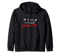 Funshirt Idea Regalo Nerds 4 Horsemen of Modern Apocalypse Felpa con Cappuccio
