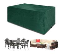 Funshot Coperture per mobili da giardino impermeabili, 242 x 162 x 90 cm, copertura per mobili da giardino, copertura per mobili da giardino, copertura per divano in rattan, verde