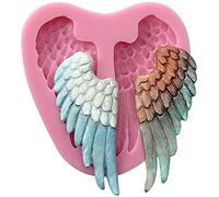 FUNSHOWCASE 8IDE Stampo in Silicone Ali d'Angelo, Acrilico, Marrone