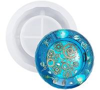 Funshowcase Posacenere multi-sfaccettato da 16 cm, stampo in silicone per argilla polimerica, progetti di artigianato in resina epossidica, extra large, gigante