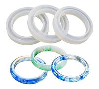Funshowcase - Set di 3 forme assortite in silicone per braccialetti e gioielli in resina