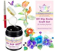 FUNSHOWCASE Set per fai da te con resina UV da 100 ml, trasparente da 7 m, rotolo di filo di rame da 5 a 9 mm