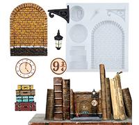 FUNSHOWCASE Stampo in silicone per fusione in resina epossidica, per decorare torte fondenti, pasta polimerica e pasta di zucchero, per scrapbooking