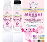 FUNSHOWCASE Taba Squishy - Kit fai da te in gel trasparente, flessibile, in silicone liquido, 500 ml