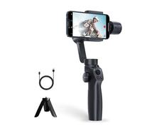 Funsnap Stabilizzatore per fotocamera per smartphone Capture 2s Stabilizzatore cardanico palmare a 3 assi Connessione Bluetooth Selfie Stick Anti-shake Alta stabilità Messa a fuoco Pull & Zoom Action