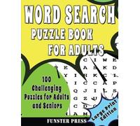 Funster Press Word Search Puzzle Book for Adults (Tascabile)