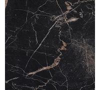 FunStick 30×30CM 15 Piastrelle Adesive Bagno Nero Oro Adesivi per Pavimento PVC Cucina Impermeabile Carta Adesiva per Pavimenti Lavabile Effetto Marmo Nero Balcone Soggiorno Pavimento Adesivo Nera