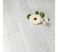 FunStick 90×15CM 35 Piastrelle Adesive Cucina Effetto Legno Grigio Pavimento Garage Ufficio Impermeabile Adesivi per Piastrelle Bagno Grigio Effetto Legno Pavimento PVC Adesivo Bianco Camera da Letto