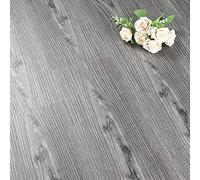 FunStick 90CM×15CM 15 Pezzi Piastrelle Adesive in PVC per Pavimento, Mattonelle Impermeabili con Effetto Legno Grigio, per Bagno Garage Cucina Balconi