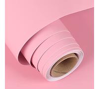 FunStick Carta Adesiva per Mobili Bambini Pellicola Adesiva per Mobili Rosa Opaco 30CM x 5M Carta da Parati Moderna Carta da Parati Autoadesiva per Comodino Armadietti di Cucina Tavolo Ripiano