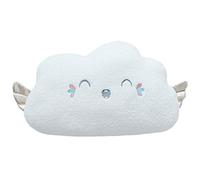Funthy Morbido cuscino di peluche, cuscino decorativo per divano e cameretta dei bambini, cuscino ricamato per bambini, decorazione fotografica, ragazza, nuvole + stella + luna (Nuvole)