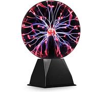 Funthy Sfera al plasma, lampada al plasma, lampada a sfera elettrostatica tocco, luci notturne per camera da letto, decorazioni per la casa, luci d'atmosfera, regali per bambini fidanzata (15CM)