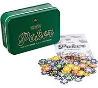 Funtime Gifts Travel Poker PL7440 - Set di latta da gioco compatto, portatile, tascabile, multicolore, PL7440