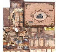 Funto Kit di Scrapbooking, Serie dei Poeti d'Amore - Oggetti Vintage, Perfetto per Materiali di Bullet Scrapbooking, Planner DIY Arte e Collage