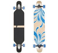 FunTomia Skateboard da longboard Drop Through Cruiser completo con cuscinetti a sfera Mach1 High Speed Tool T-Tool con e senza ruote LED