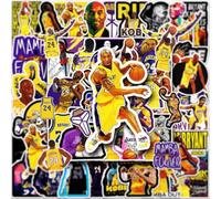FUNTOOB 50 Adesivi a Stella del Basket, Vinile Impermeabile, Adulti, Ragazzi, Bottiglie d'Acqua, Laptop, Adesivi