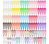 Funtopia 120 Pezzi Mollette per Capelli Bambina Fermagli per Capelli da 5 cm per