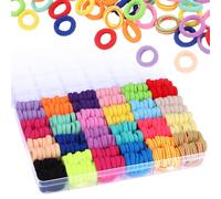 Funtopia Elastici Capelli Bambina, 24 Colori 360 Pezzi Accessori Capelli Bambina, Elastici Neonata per Capelli Mini 2 cm di Diametro